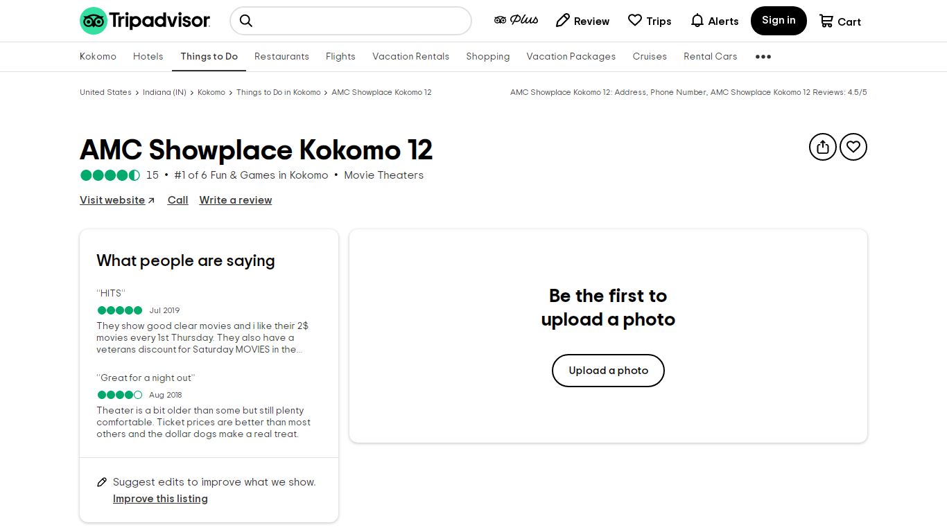 AMC Showplace Kokomo 12 - All You Need to Know BEFORE You Go - Tripadvisor